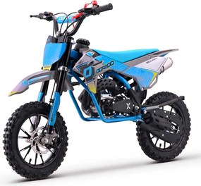 MINI MOTO Crianças MINICROSS gasolina DORADO MD3 49cc 2T 10/10" Com Limitador Velocidade Azul