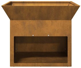 Fire Pit Ferro Enferrujado 50 x 50 x 40 cm Aço corten