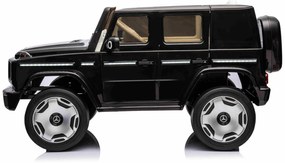 Carro elétrico para crianças Mercedes-Benz EQG 12V, partes da carroçaria iluminadas com LED, controlo remoto de 2,4 GHz, entrada USB/AUX, bateria de l