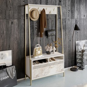 Hall Stand Devin – Branco – 94x180x35,3 cm