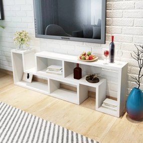 vidaXL Móvel TV duplo L branco