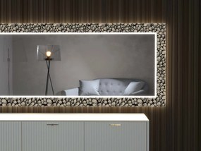 Espelho LED com decoração D9