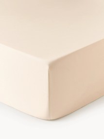 Lençol elástico em cetim de algodão Premium