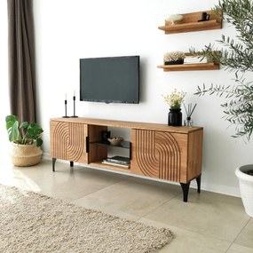 Unidade de TV Lidya – Carvalho – Largura: 150 cm Altura: 40 cm Profund