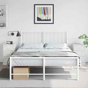 vidaXL Mesas de cabeceira 2 pcs 34,5x39x62 cm aço branco