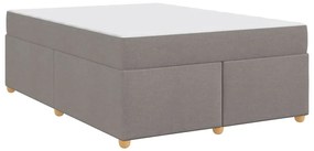 Estrutura da Cama Cinzento-acastanhado 160 x 200 cm tecido