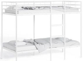 Beliche sem colchão 90x190 cm aço branco