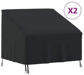 vidaXL Capas para cadeira de jardim 2 pcs 96x79x49/74 cm oxford 420D