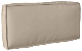 vidaXL Almofada de Palete para Encosto Taupe 80x40x12 cm, em tecido Oxford.