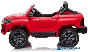 Carro eletrico crianças Toyota Hilux 12v 2.4G com Ecrã Tactil MP4 Vermelho Metalizado