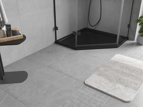 Mexen Flow base de duche pentagonal slim 90 x 90 cm, preto mate - 46P709090