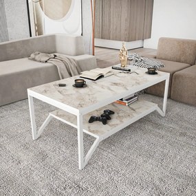 Mesa de Centro Flora – Branco – 120x60x45,8 cm