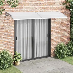 vidaXL Toldo de porta 300x100 cm PC cinzento