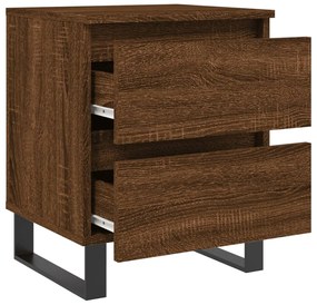 Mesas de cabeceira 2 pcs derivados de madeira carvalho castanho