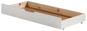 Cama infantil JUMPER transformável em 3 medidas 140, 160 e 200 cm + Estrado + Gaveta Branco