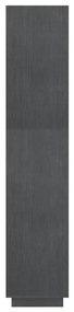 Estante/divisória 80x35x167 cm pinho maciço cinzento
