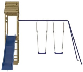Conjunto de brincar para exterior madeira de pinho impregnada