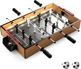 Mesa de matraquilhos LED de 51 cm para sala de jogos com economia de espaço com pega antiderrapante 2 bolas realistas Jogadores para bar de festas