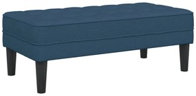 Banco vidaXL Azul 113x57x39 cm Tecido