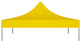 Teto para tenda de festas 3x3 m 270 g/m² amarelo