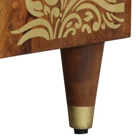 Armário para TV 105x33x46 cm Madeira Sólida de Mangueira