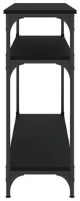 Mesa consola 100x29x75 cm derivados de madeira preto