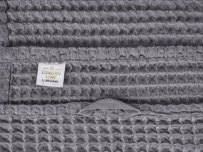 Conjunto de 9 toalhas de algodão cinzento AREORA Beliani