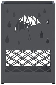 Suporte de Guarda-Chuva Antracite 28x12x41 cm em Aço