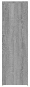Armário WC 30x30x95 cm derivados de madeira cinzento sonoma