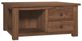 vidaXL Mesa de centro 68x68x33 cm madeira de teca maciça