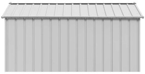 Casota para cães com telhado 114x202x101 cm aço galvanizado