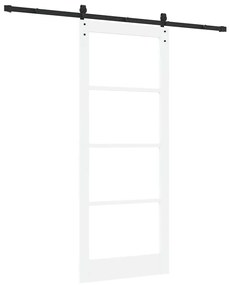Porta Deslizante com Conjunto de Ferragens 'ORKDAL'Branca 86x211 cm