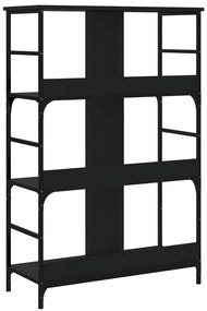 Estante 78,5x33x117,5 cm derivados de madeira preto