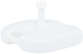 Base de guarda-sol enchimento c/ areia/água 16L plástico branco