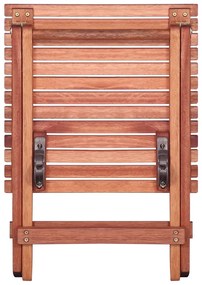 Conjunto bistrô infantil 3 pcs madeira de eucalipto maciça