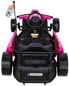 Kart elétrico para Crianças 24V SPEED 7 DRIFT KING Rodas Frente EVA, Rodas Atras Plastico, Assento de couro Rosa