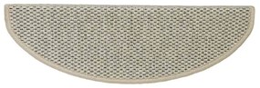 Tapetes escada adesivos aspeto sisal 15 pcs verde-claro