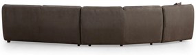 Sofá de Canto Mentis – Castanho – 360x108x79 cm