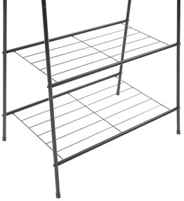 Suporte para roupas 59x35x150 cm preto