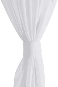 Cortina branca  140 x 225 cm 2 peças