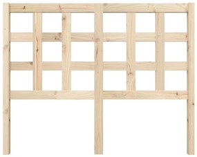 Cabeceira de cama 125,5x4x100 cm pinho maciço