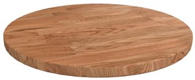 vidaXL Tampo mesa redondo Ø30x1,5 cm carvalho tratado castanho-claro