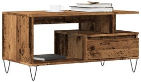 Mesa de centro 90x49x45 cm derivados de madeira madeira velha
