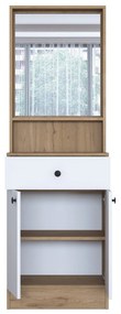 Cabide P6 – Nogueira/Branco – 60x182,8x35,5 cm
