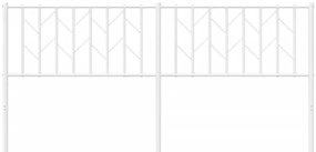 Cabeceira de cama 180 cm metal branco