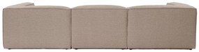 Sofá de 3 Lugares Fora – Castanho – 297x66x105 cm