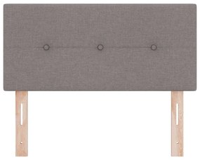 Cabeceira vidaXL com Botões Almofadados Taupe 80 cm em Tecido