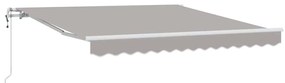 Toldo Cinza Claro Cinzento-claro 350 x 250 cm Cinzento-claro