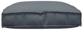 Almofada de Palete para Assento Antracite 80x80x12 cm em Tecido Oxford