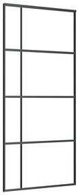 Porta deslizante c/ conj. ferragens 90x205cm vidro ESG preto